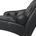 Indoor Chaiselongue Fauteuil met Kussen en Massief Houten Poten