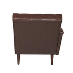 Indoor Chaiselongue Fauteuil met Kussen en Massief Houten Poten