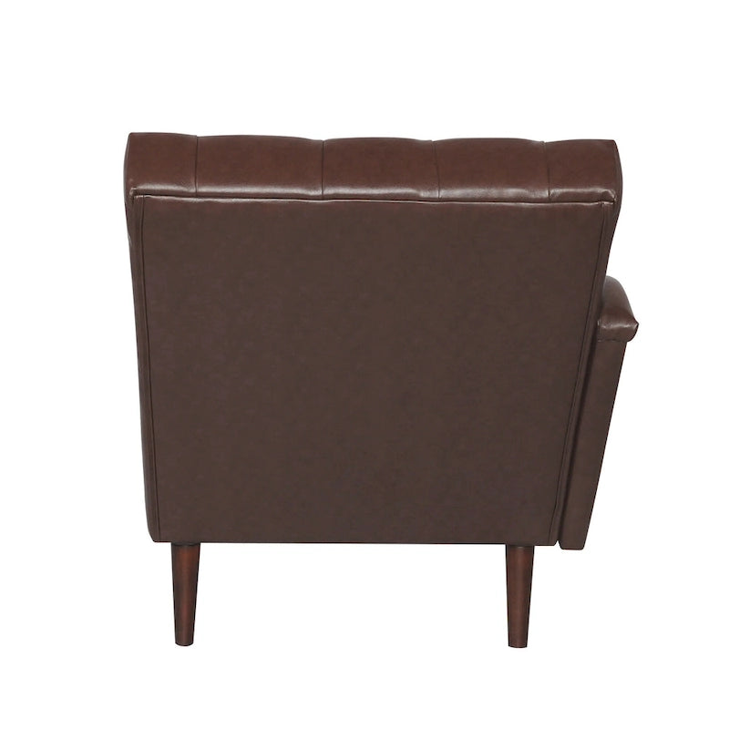 Indoor Chaiselongue Fauteuil met Kussen en Massief Houten Poten