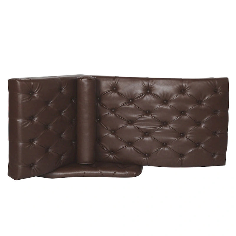 Indoor Chaiselongue Fauteuil met Kussen en Massief Houten Poten