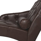 Indoor Chaiselongue Fauteuil met Kussen en Massief Houten Poten