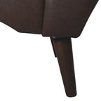 Indoor Chaiselongue Fauteuil met Kussen en Massief Houten Poten