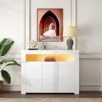 3-deurs dressoir opbergkast met ledverlichting