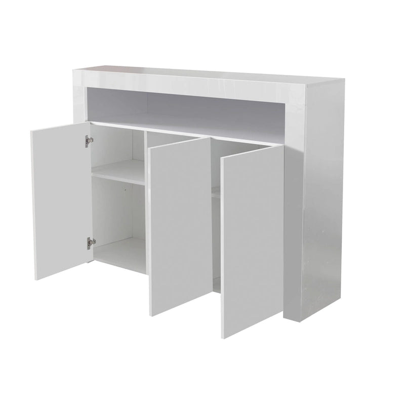 3-deurs dressoir opbergkast met ledverlichting