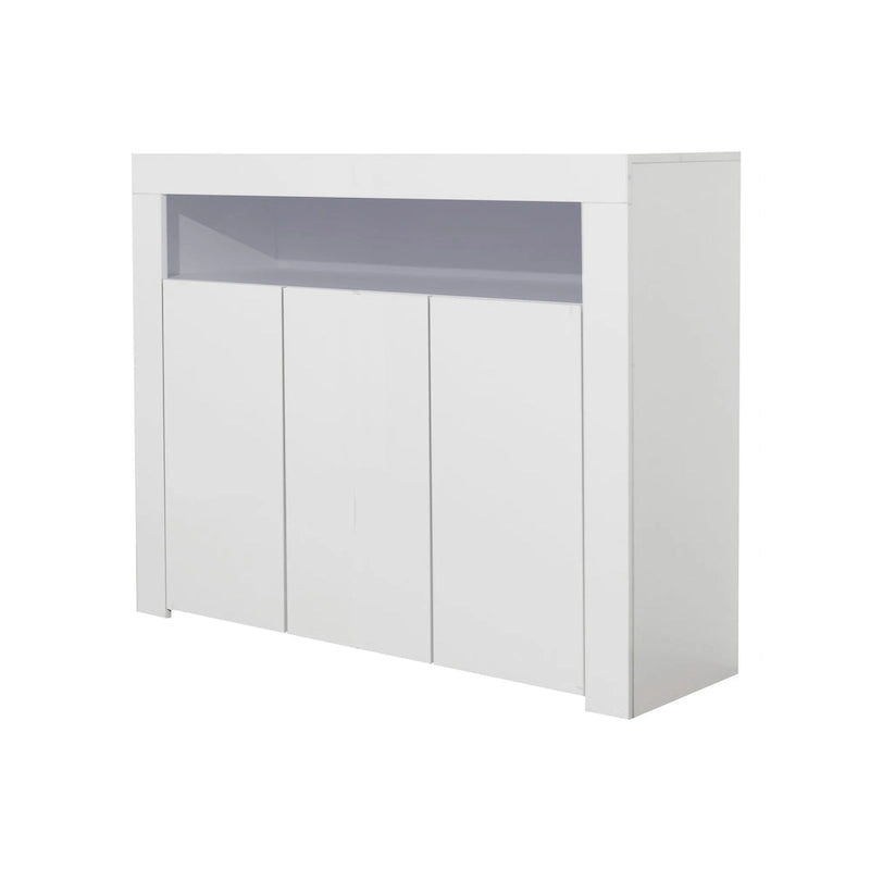 3-deurs dressoir opbergkast met ledverlichting