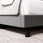 Kingsize platformbedframe met verstelbaar hoofdeinde