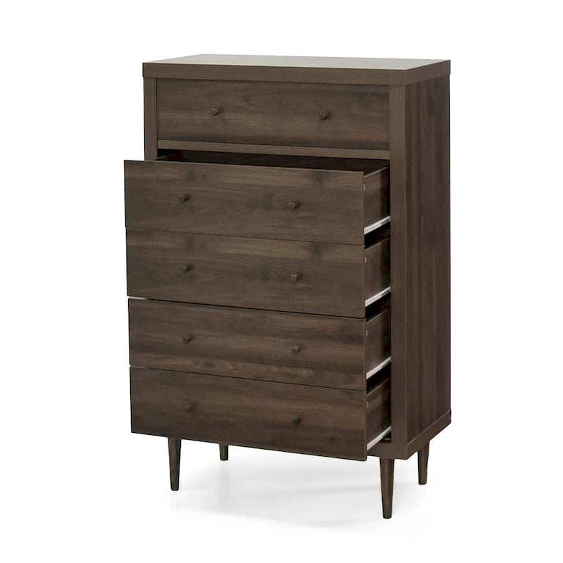 Jaren 50 Dressoir met 5 Laden