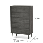 Jaren 50 Dressoir met 5 Laden