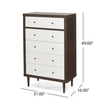 Jaren 50 Dressoir met 5 Laden