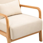 Set van 2 gestoffeerde Mid-Century Modern accentstoelen