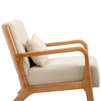 Set van 2 gestoffeerde Mid-Century Modern accentstoelen