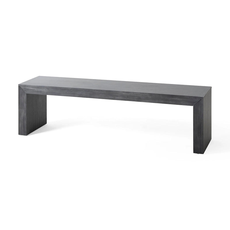 Eetkamerbank van acaciahout (boerderijstijl)