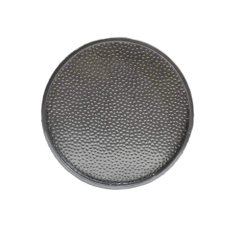 Gehamerd metalen bijzettafel (set van 2)
