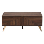 Mid-Century Modern Salontafel met 2 Lades en Open Vak