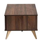 Mid-Century Modern Salontafel met 2 Lades en Open Vak