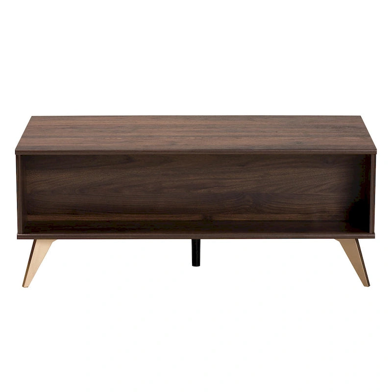 Mid-Century Modern Salontafel met 2 Lades en Open Vak