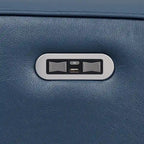 Elektrische relaxfauteuil met verstelbare hoofdsteun en USB-poort – Oceaanblauw