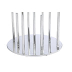 Ronde glazen eettafel - Grijs