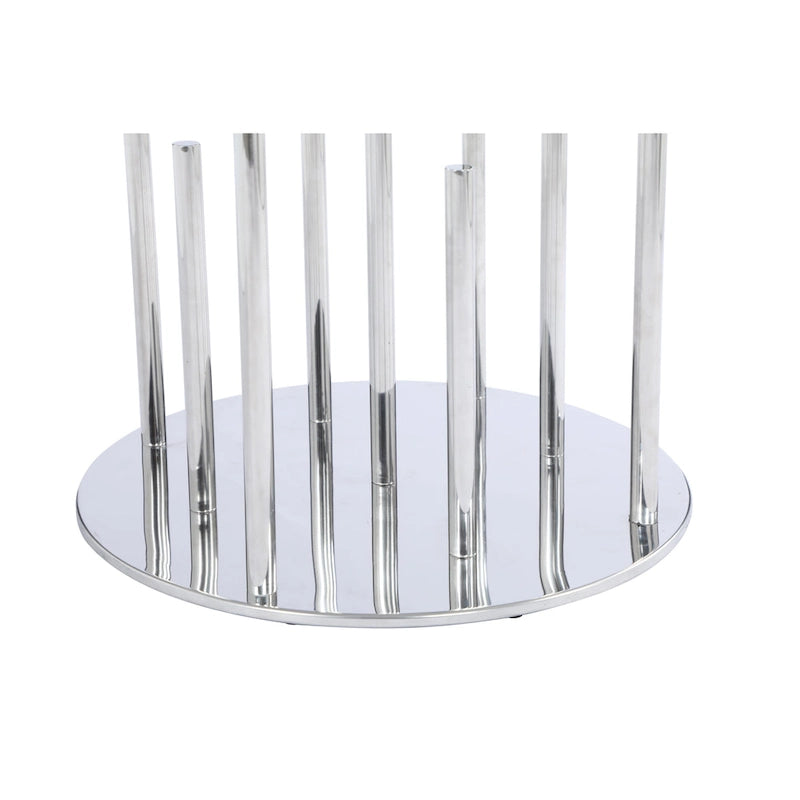 Ronde glazen eettafel - Grijs