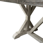 Rustiek Wit Verweerd Grijs Schragentafel