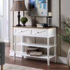 2-Lades Consoletafel met Schappen
