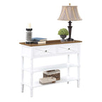 2-Lades Consoletafel met Schappen