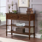 2-Lades Consoletafel met Schappen