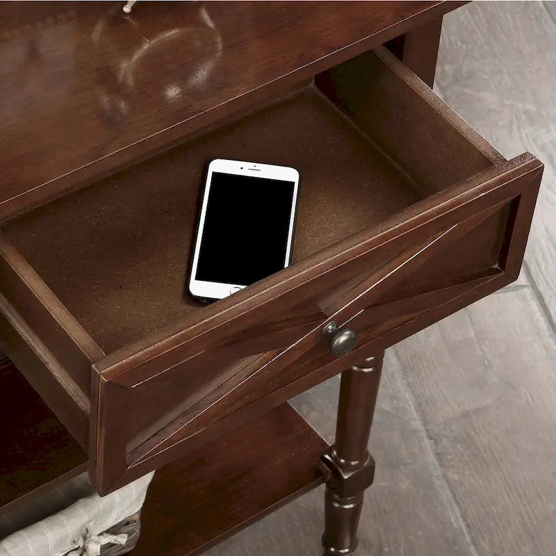 2-Lades Consoletafel met Schappen