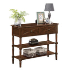 2-Lades Consoletafel met Schappen