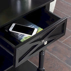 2-Lades Consoletafel met Schappen