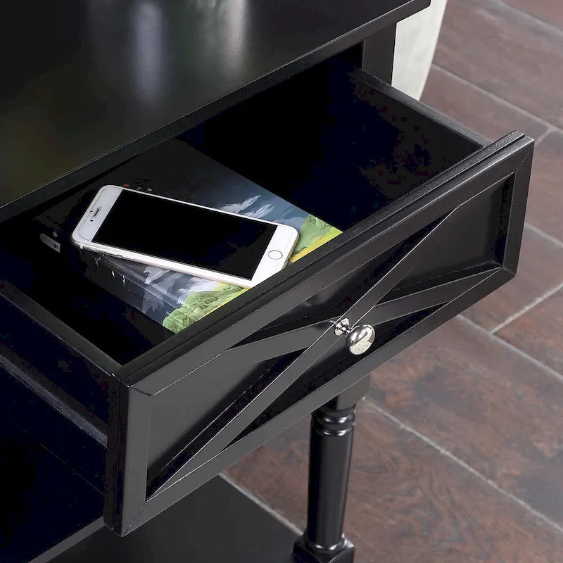 2-Lades Consoletafel met Schappen