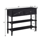 2-Lades Consoletafel met Schappen