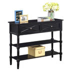 2-Lades Consoletafel met Schappen