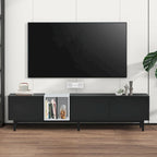 TV-meubel met 3 klapdeuren en grote opbergkast voor tv's tot 80 inch