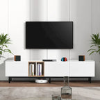 TV-meubel met 3 klapdeuren en grote opbergkast voor tv's tot 80 inch