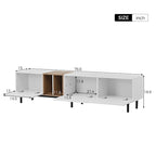 TV-meubel met 3 klapdeuren en grote opbergkast voor tv's tot 80 inch