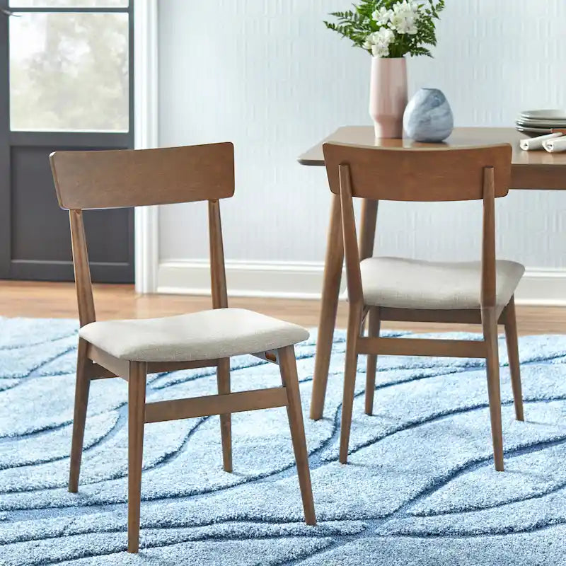 Mid-Century Eetkamerstoelen, Set van 2