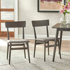 Mid-Century Eetkamerstoelen, Set van 2