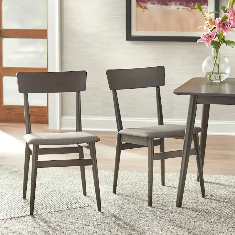 Mid-Century Eetkamerstoelen, Set van 2
