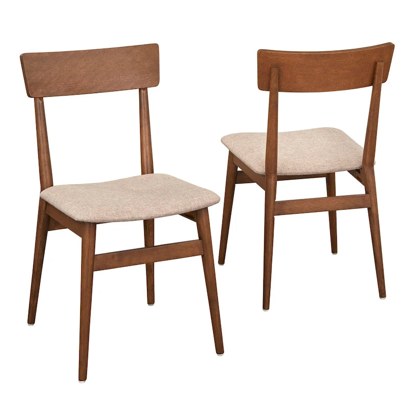 Mid-Century Eetkamerstoelen, Set van 2