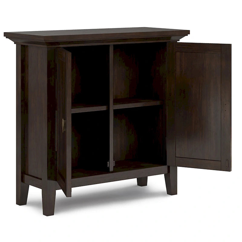 Massief houten lage opbergkast - 81,3 cm B x 35,6 cm D x 78,7 cm H