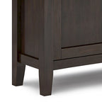 Massief houten lage opbergkast - 81,3 cm B x 35,6 cm D x 78,7 cm H