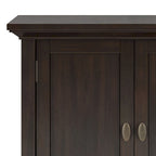 Massief houten lage opbergkast - 81,3 cm B x 35,6 cm D x 78,7 cm H