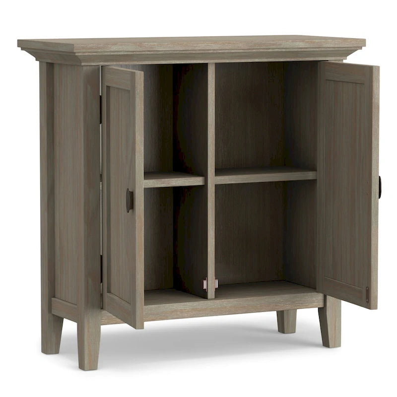 Massief houten lage opbergkast - 81,3 cm B x 35,6 cm D x 78,7 cm H