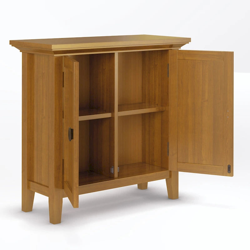 Massief houten lage opbergkast - 81,3 cm B x 35,6 cm D x 78,7 cm H