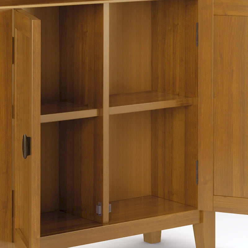 Massief houten lage opbergkast - 81,3 cm B x 35,6 cm D x 78,7 cm H