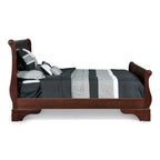 Bordeaux Sleigh Bed – Houten Frame, Meerdere Maten