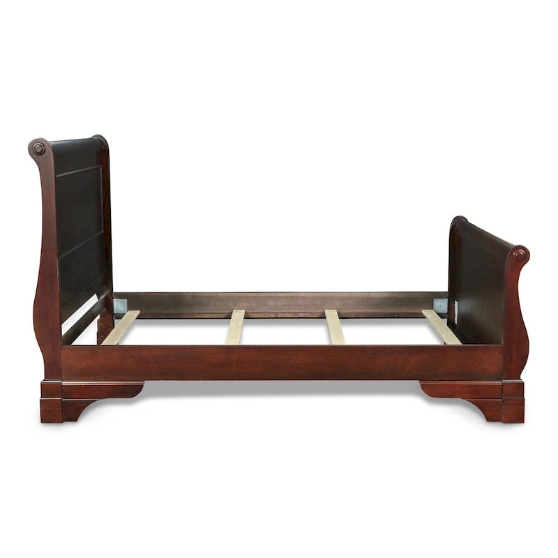 Bordeaux Sleigh Bed – Houten Frame, Meerdere Maten