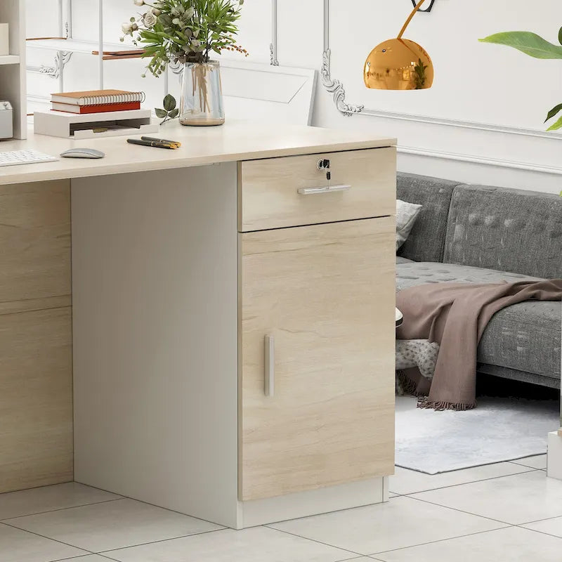 Houten Balie met Afsluitbare Opslag