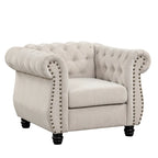 Gecapitonneerde Chesterfield fauteuil
